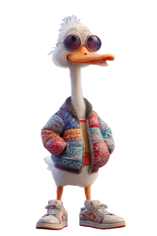 Goofy Goose Tourist Vinyl Car Decal Sticker – Waterproof & UV-Resistant 8.96"