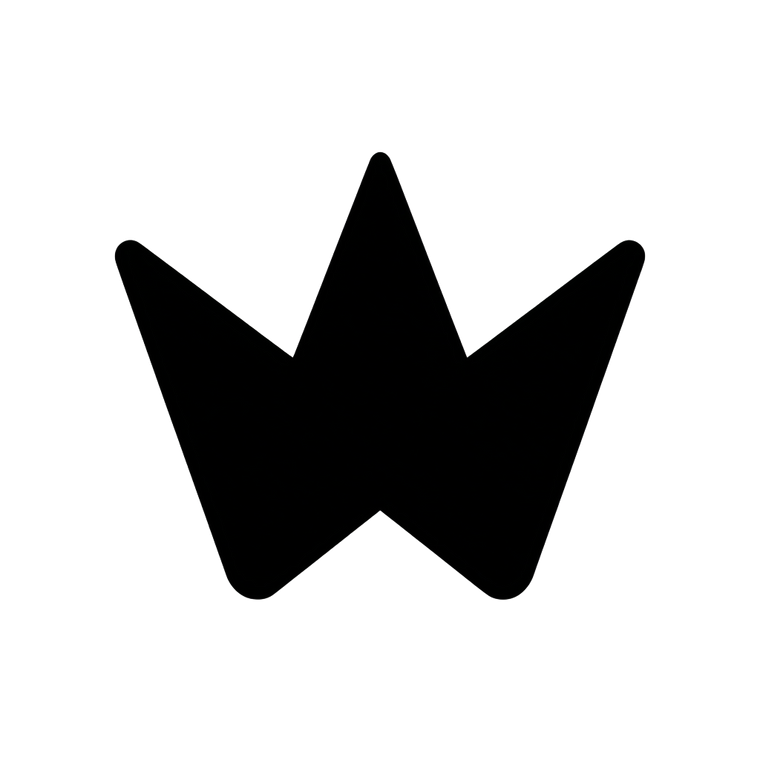 Minimal Crown Icon V2 Vinyl Car Decal Sticker – Waterproof & UV-Resistant 3.4133333333333336"