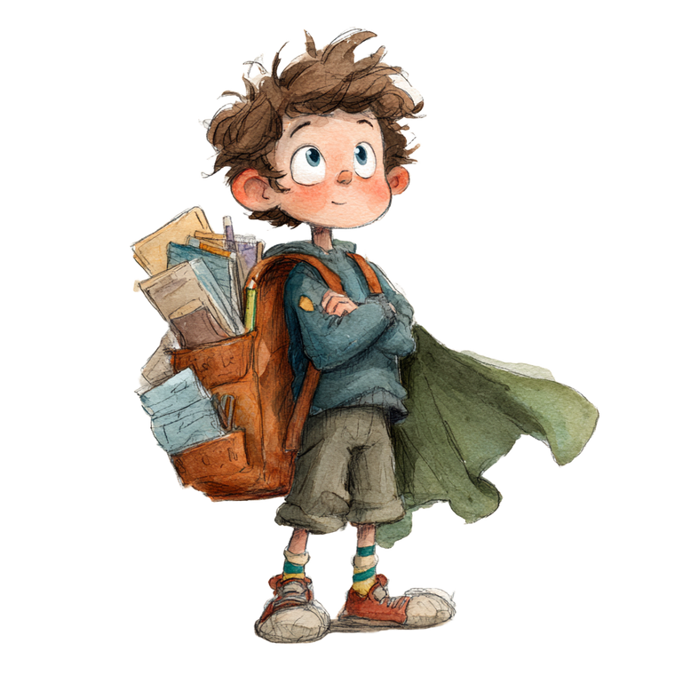 Whimsical Boy Character V2 Vinyl Car Decal Sticker – Waterproof & UV-Resistant 6.826666666666667"