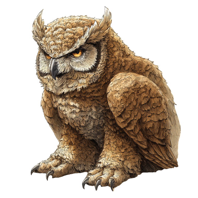 Traditional Owlbear Vinyl Car Decal Sticker – Waterproof & UV-Resistant 3.4133333333333336"