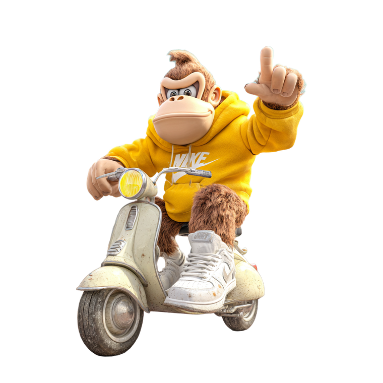 Donkey Kong Driving V2 Vinyl Car Decal Sticker – Waterproof & UV-Resistant 3.4133333333333336"