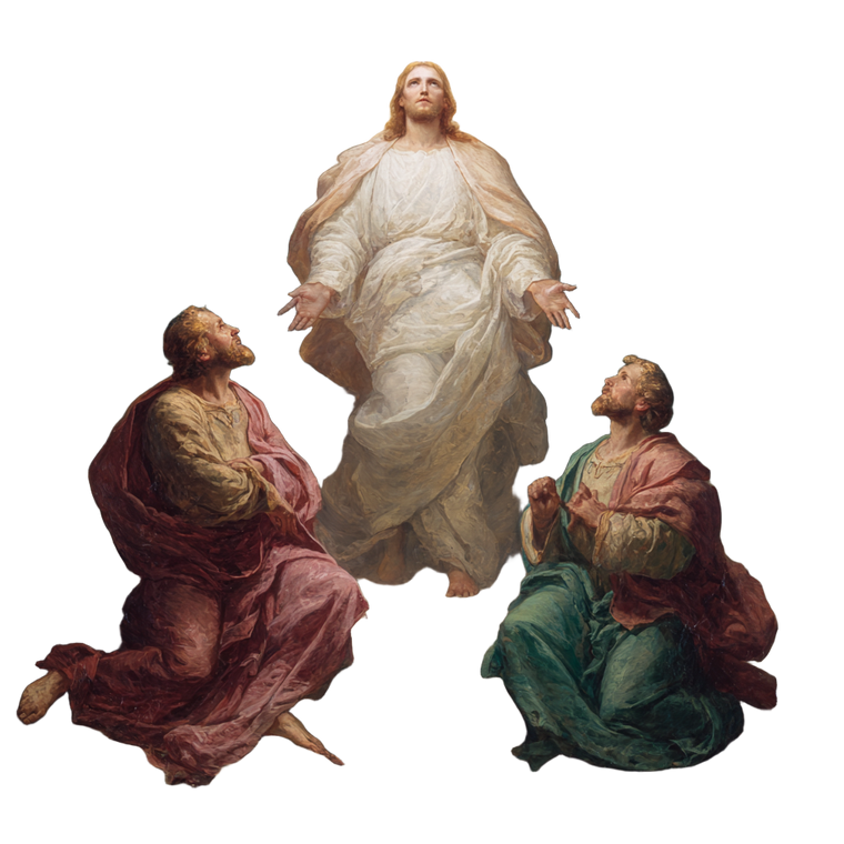 Transfigured Jesus Christ Vinyl Car Decal Sticker – Waterproof & UV-Resistant 3.4133333333333336"