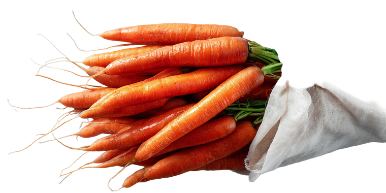 Fresh Organic Carrots Vinyl Car Decal Sticker – Waterproof & UV-Resistant 2.56"