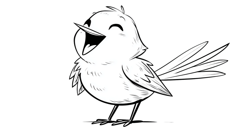 Happy Cartoon Robin V2 Vinyl Car Decal Sticker – Waterproof & UV-Resistant 5.4