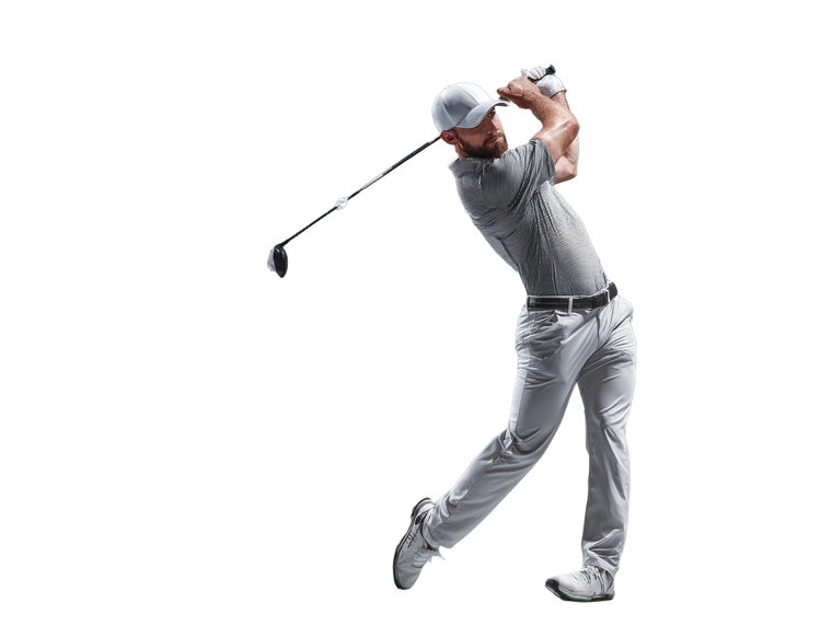 Golf Player Side Vinyl Car Decal Sticker – Waterproof & UV-Resistant 6.1866666666666665"