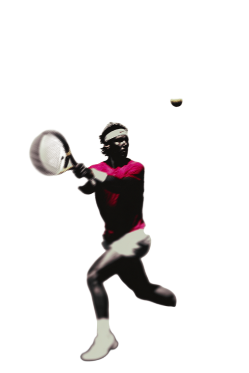 Stylized Tennis Player Vinyl Car Decal Sticker – Waterproof & UV-Resistant 8.96"