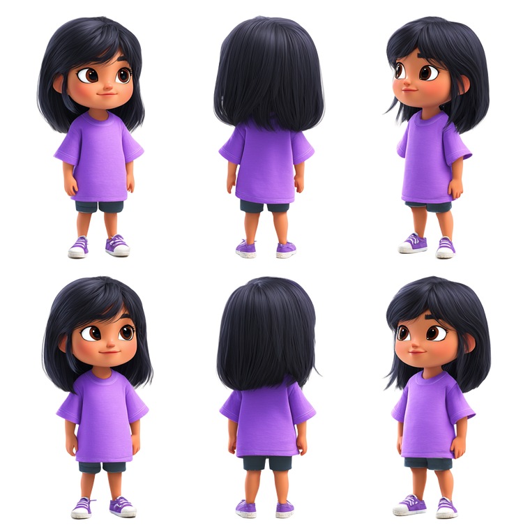 Indian Girl Character Vinyl Car Decal Sticker – Waterproof & UV-Resistant 6.826666666666667"