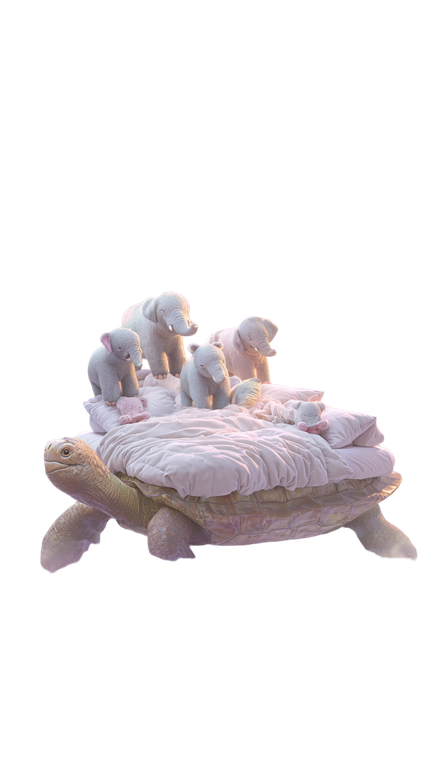 Cosmic Plush Turtle Vinyl Car Decal Sticker – Waterproof & UV-Resistant 9.706666666666667"