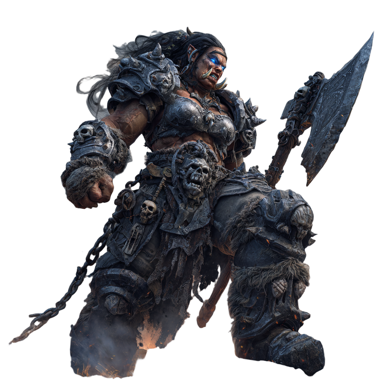 Ogre Barbarian Warrior Vinyl Car Decal Sticker – Waterproof & UV-Resistant 6.826666666666667"