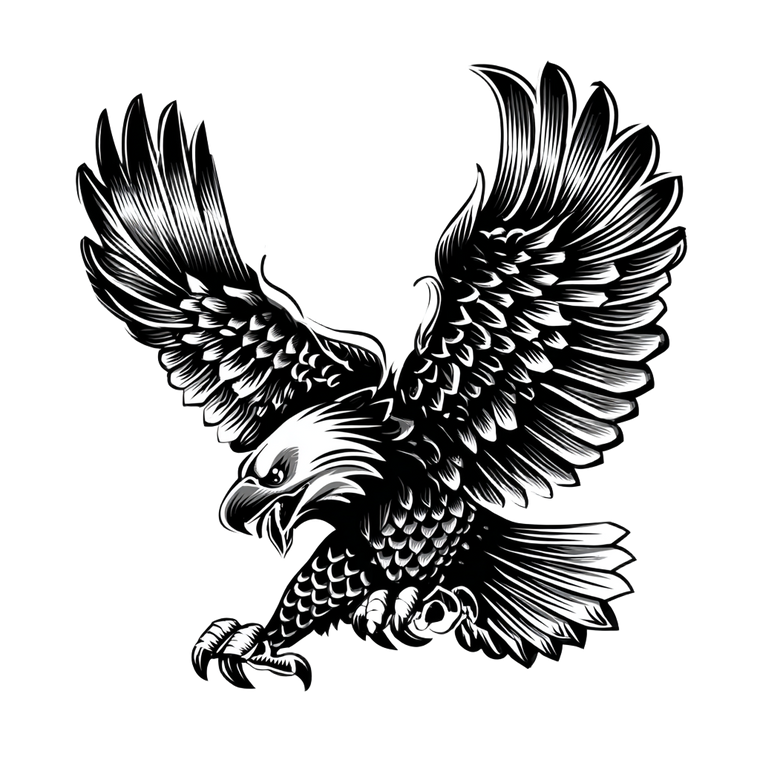 Majestic Eagle Flight V13 Vinyl Car Decal Sticker – Waterproof & UV-Resistant 3.4133333333333336"
