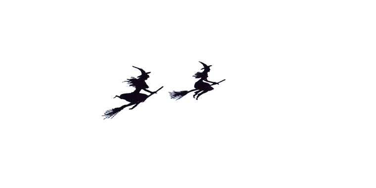 Witches Flying Past Vinyl Car Decal Sticker – Waterproof & UV-Resistant 2.56"
