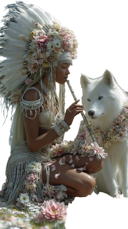Native American Goddess V3 Vinyl Car Decal Sticker – Waterproof & UV-Resistant 4.8533333333333335"