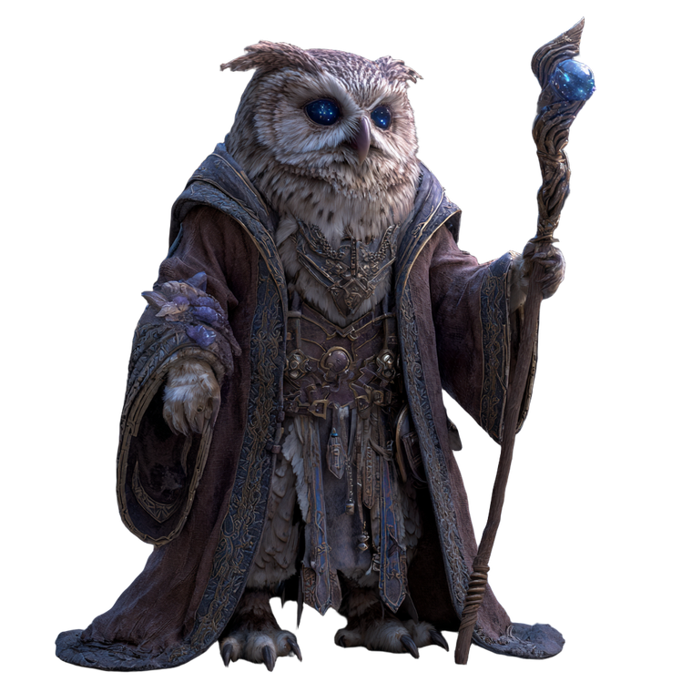 Owl-Folk Divination Wizard Vinyl Car Decal Sticker – Waterproof & UV-Resistant 3.4133333333333336"