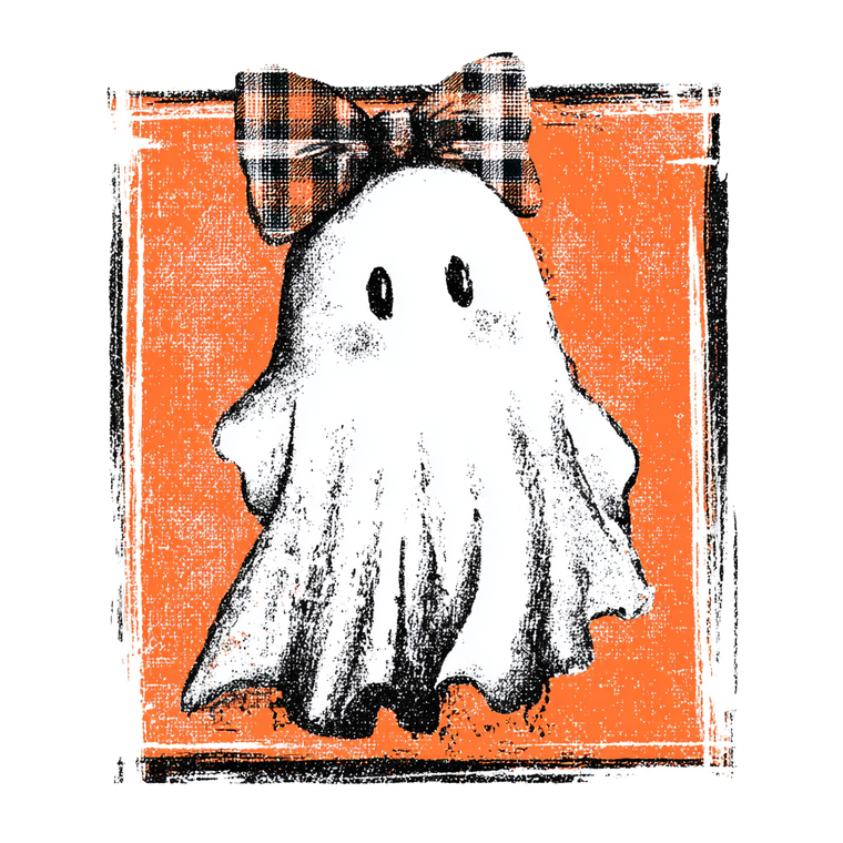 Cute Ghost Illustration V21 Vinyl Car Decal Sticker – Waterproof & UV-Resistant 3.4133333333333336"