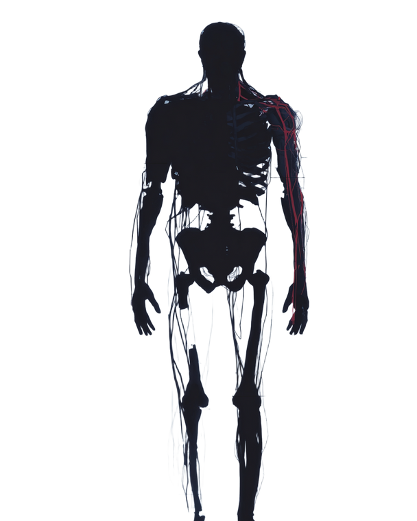 Human Anatomy Diagram V3 Vinyl Car Decal Sticker – Waterproof & UV-Resistant 8.0"