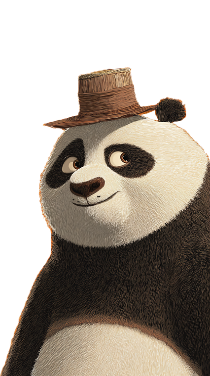 Kung Fu Panda Poster Vinyl Car Decal Sticker – Waterproof & UV-Resistant 4.8533333333333335"