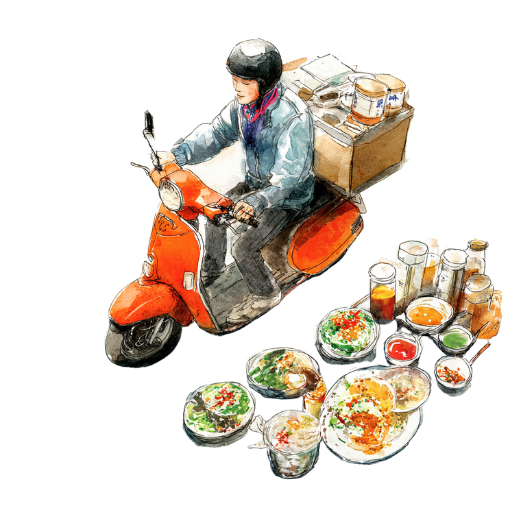Delivery With Food Vinyl Car Decal Sticker – Waterproof & UV-Resistant 6.826666666666667"