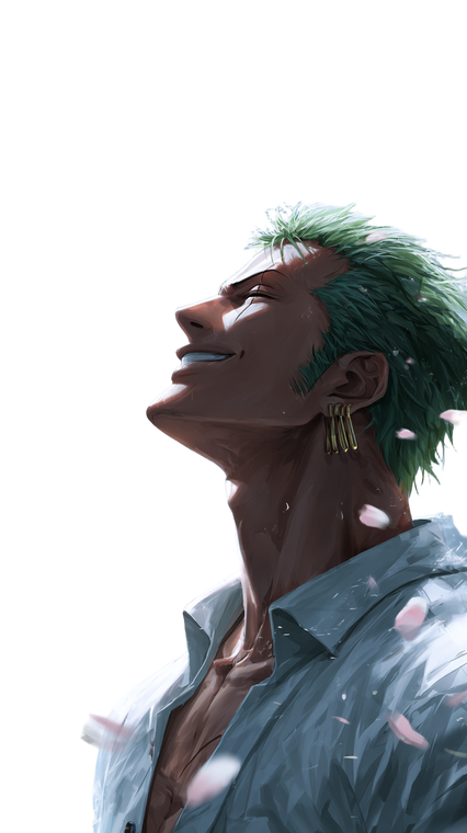 Zoro Peaceful Portrait Vinyl Car Decal Sticker – Waterproof & UV-Resistant 9.706666666666667"