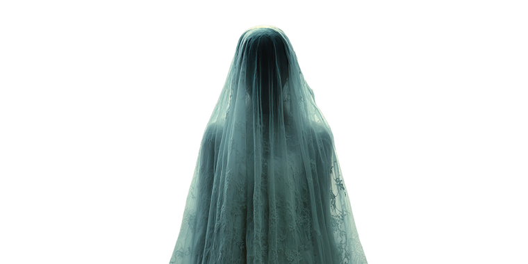 Ghost Bride Haunting Vinyl Car Decal Sticker – Waterproof & UV-Resistant 2.56"
