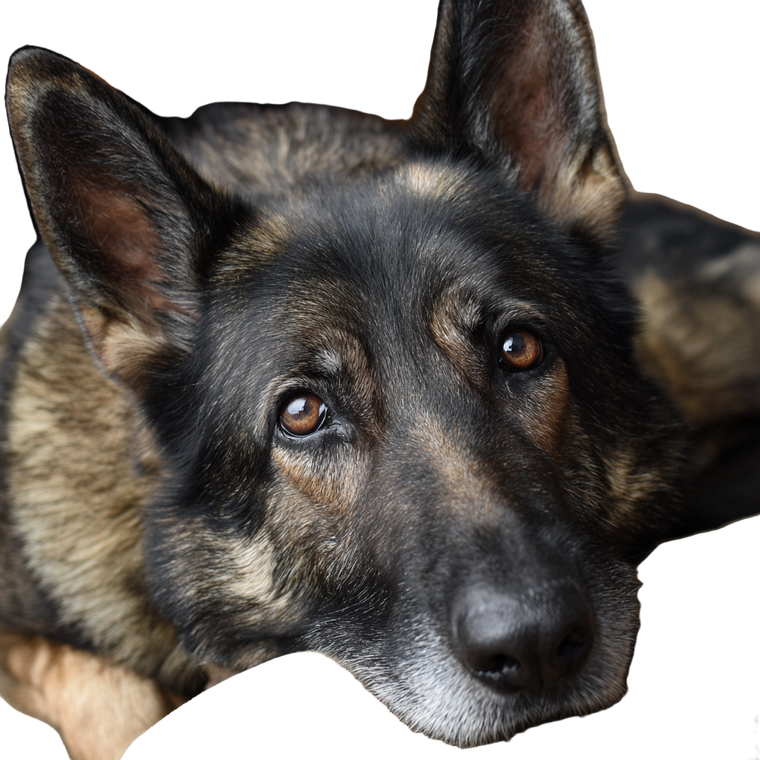 Sable German Shepherd Vinyl Car Decal Sticker – Waterproof & UV-Resistant 3.4133333333333336"