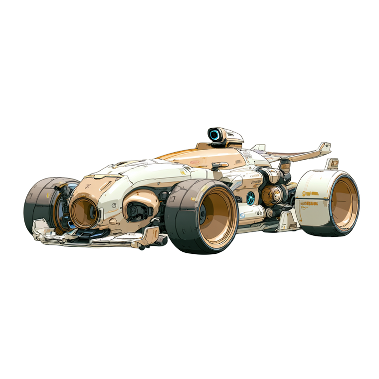 Futuristic F1 Car V6 Vinyl Car Decal Sticker – Waterproof & UV-Resistant 3.4133333333333336"