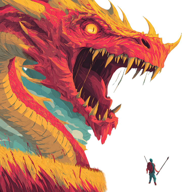 Dragon-Snake Monster V2 Vinyl Car Decal Sticker – Waterproof & UV-Resistant 3.4133333333333336"
