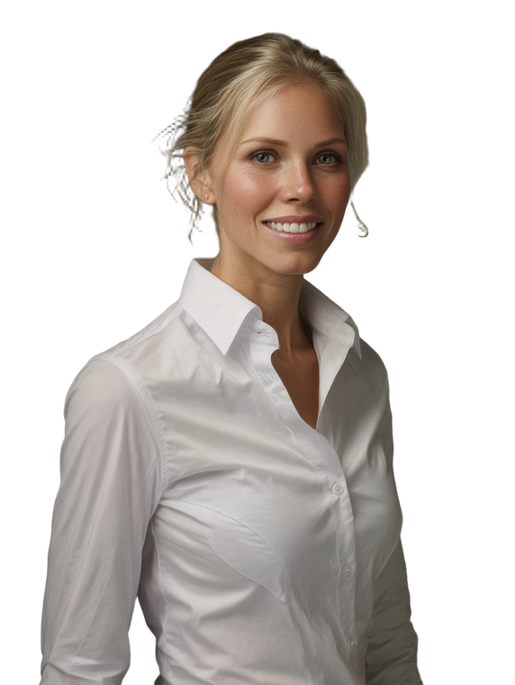 Smiling Professional Woman V12 Vinyl Car Decal Sticker – Waterproof & UV-Resistant 4.1066666666666665"