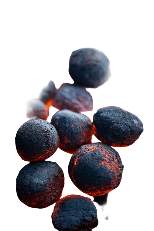 Glowing Charcoal Embers Vinyl Car Decal Sticker – Waterproof & UV-Resistant 8.96"