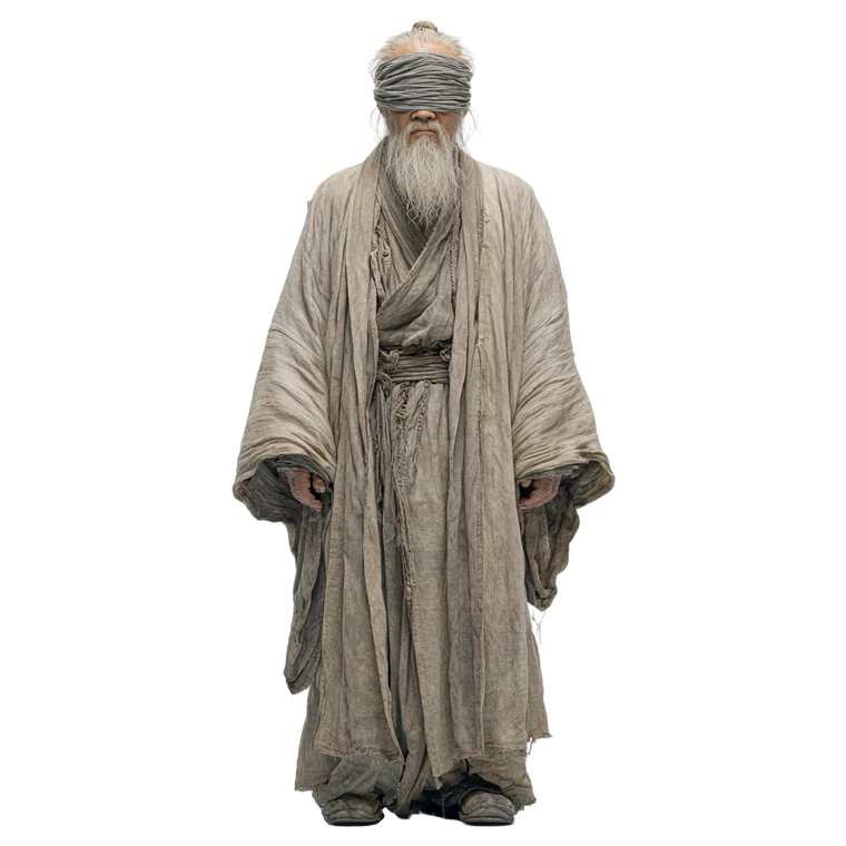 Elderly Blind Man Vinyl Car Decal Sticker – Waterproof & UV-Resistant 3.4133333333333336"