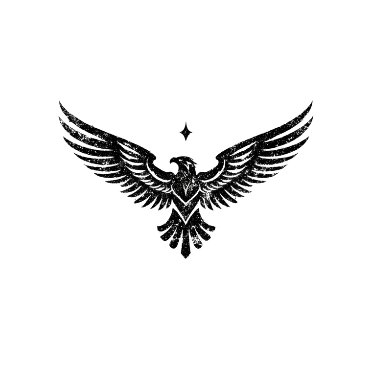 Vintage Eagle Emblem Vinyl Car Decal Sticker – Waterproof & UV-Resistant 6.826666666666667"