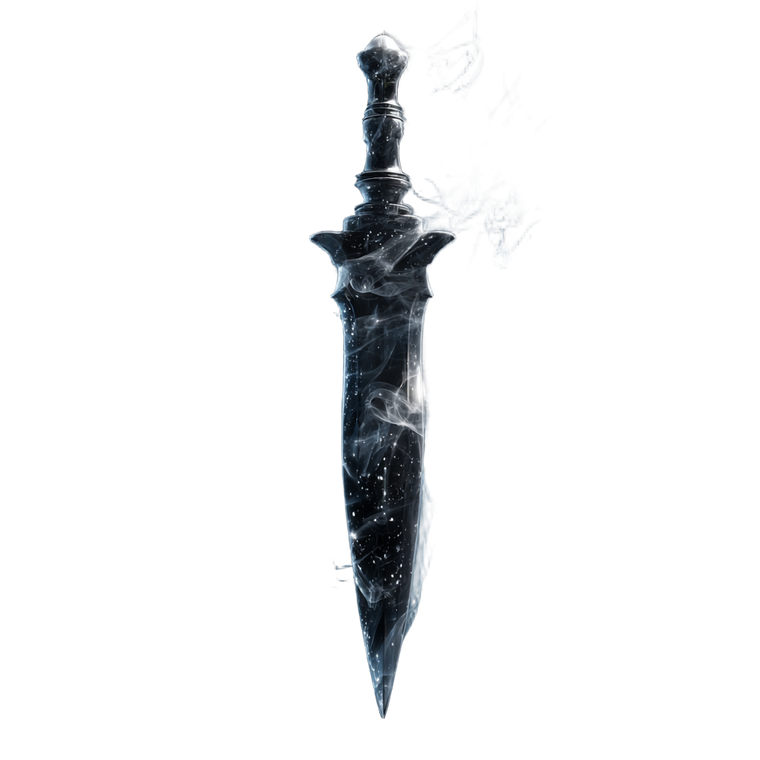 Smoke Dagger Vinyl Car Decal Sticker – Waterproof & UV-Resistant 3.4133333333333336"