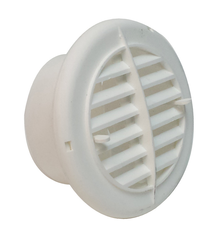 Valterra Round Heating/Cooling Register | For 4 Inch Vent Hole | Easy Cleaning | White