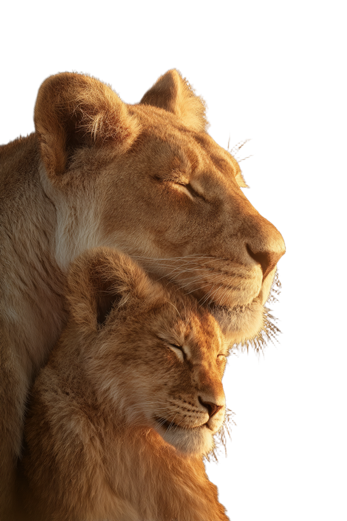 Lioness And Cub V10 Vinyl Car Decal Sticker – Waterproof & UV-Resistant 8.96"