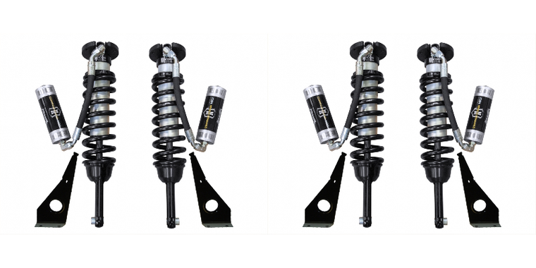 2x Superior Performance | Coil Over Shock Absorber | for Toyota Tacoma | 0-3 Inch Lift | Black/Silver | Set Of 2