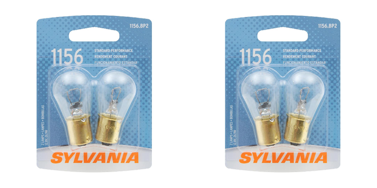 2x Sylvania Silverstar 1156 Backup Light Bulbs | High Quality Set Of 2 | Easy DIY Installation
