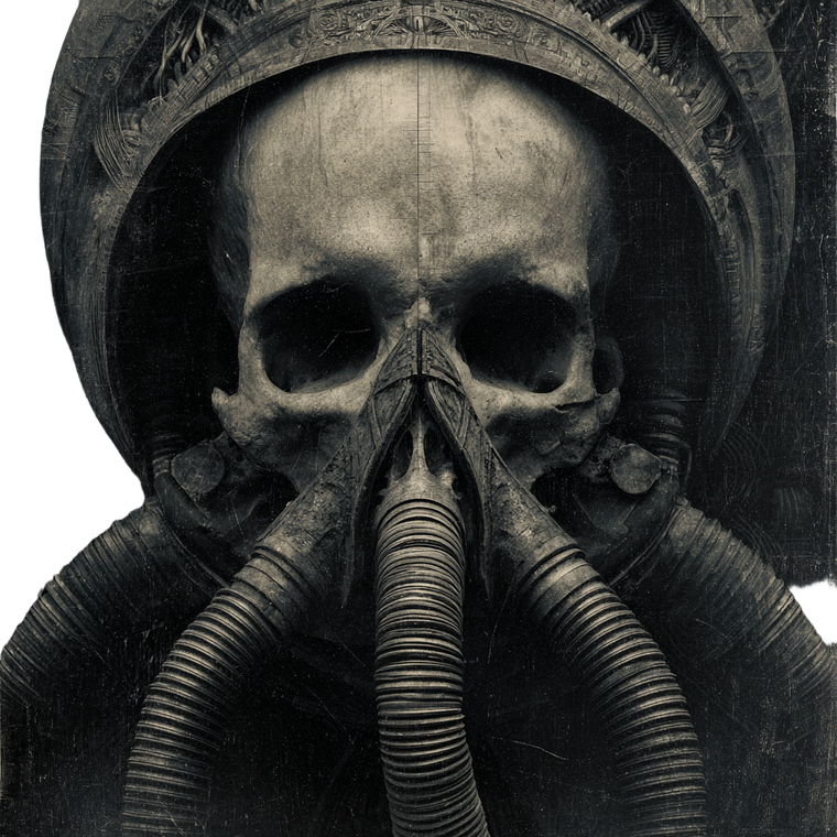 Evil Skull Gas Mask Vinyl Car Decal Sticker – Waterproof & UV-Resistant 6.826666666666667"