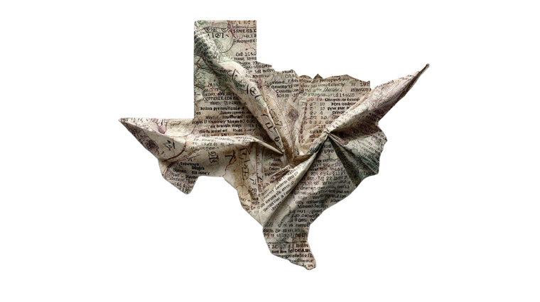 Origami Texas Receipt Vinyl Car Decal Sticker – Waterproof & UV-Resistant 5.4