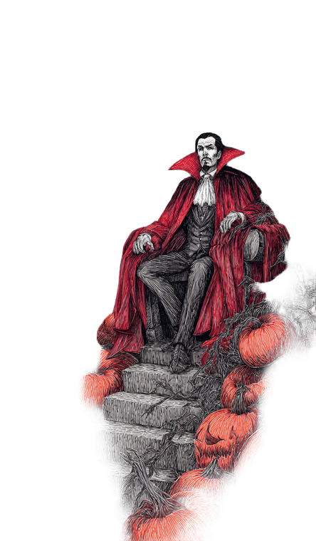 Gothic Dracula Throne Vinyl Car Decal Sticker – Waterproof & UV-Resistant 4.746666666666667"