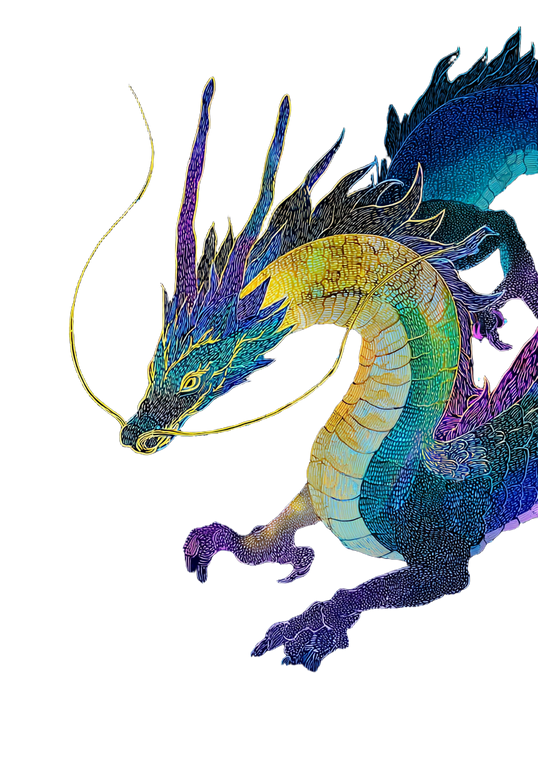 Rainbow Dragon Art V2 Vinyl Car Decal Sticker – Waterproof & UV-Resistant 4.373333333333333"