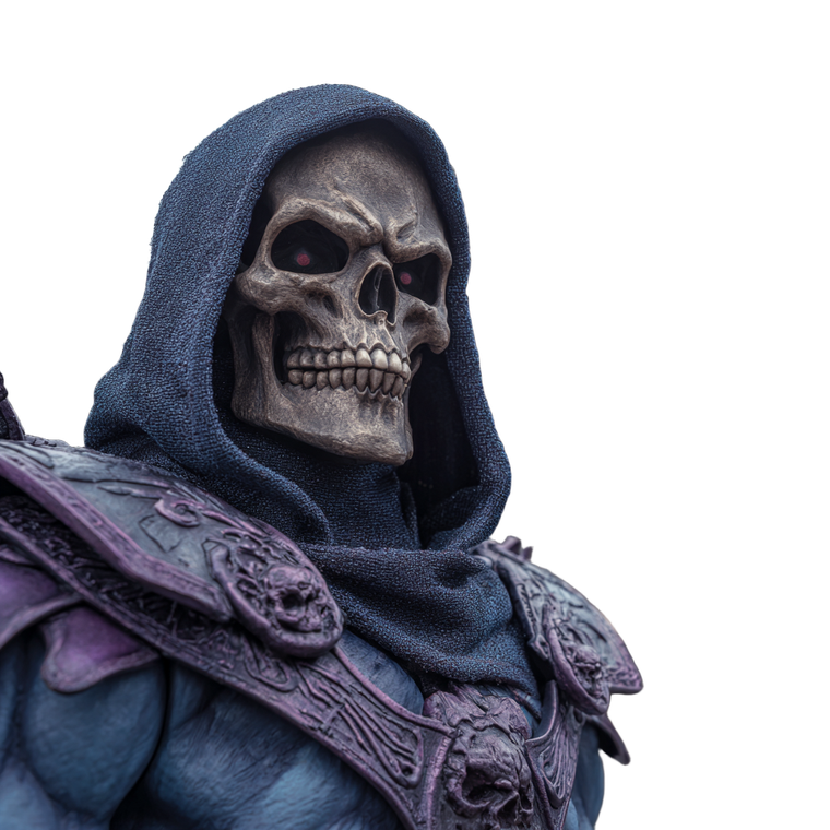 Skeletor Portrait V3 Vinyl Car Decal Sticker – Waterproof & UV-Resistant 3.4133333333333336"
