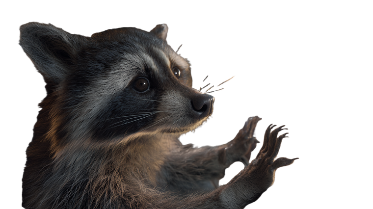 Curious Raccoon Observer Vinyl Car Decal Sticker – Waterproof & UV-Resistant 5.4