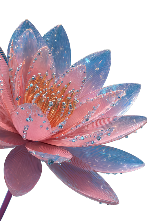 Fantasy Pink Lotus Vinyl Car Decal Sticker – Waterproof & UV-Resistant 4.4