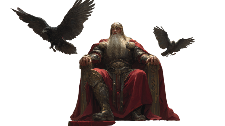 Odin On Throne V8 Vinyl Car Decal Sticker – Waterproof & UV-Resistant 2.72"