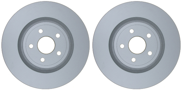 2x Raybestos Black Fusion Brake Rotor | Various Fitment | Dodge Durango, Jeep Grand Cherokee | High Performance | OE Matched Material | Improved Cooling and Pad Life