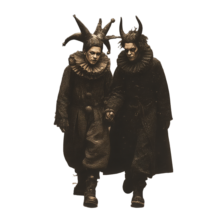 Jester And Devil Vinyl Car Decal Sticker – Waterproof & UV-Resistant 6.826666666666667"