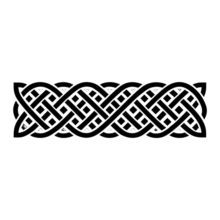 Celtic Knot Rectangle Vinyl Car Decal Sticker – Waterproof & UV-Resistant 3.4133333333333336"