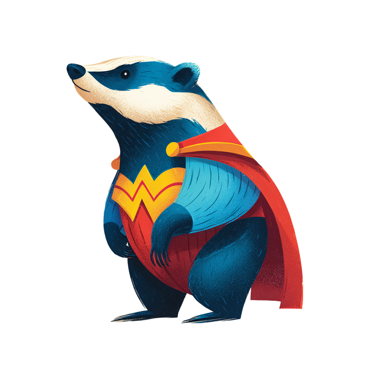 Wonder Honey Badger Vinyl Car Decal Sticker – Waterproof & UV-Resistant 3.4133333333333336"