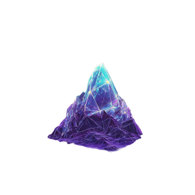 Glowing Geometric Prism Vinyl Car Decal Sticker – Waterproof & UV-Resistant 3.4133333333333336"