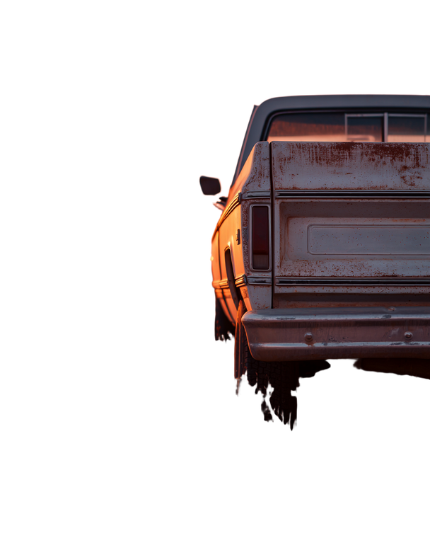Aged Truck Bumper Vinyl Car Decal Sticker – Waterproof & UV-Resistant 8.0"