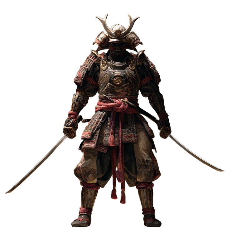 Samurai Warrior V92 Vinyl Car Decal Sticker – Waterproof & UV-Resistant 3.4133333333333336"